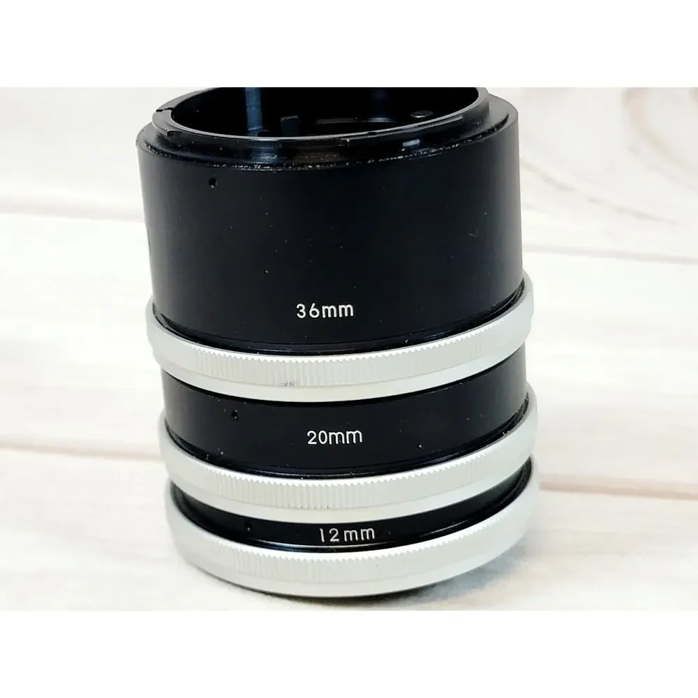 PRO Macro Lens Extension Tube Set (12mm, 20mm, 36mm Length) Canon FD